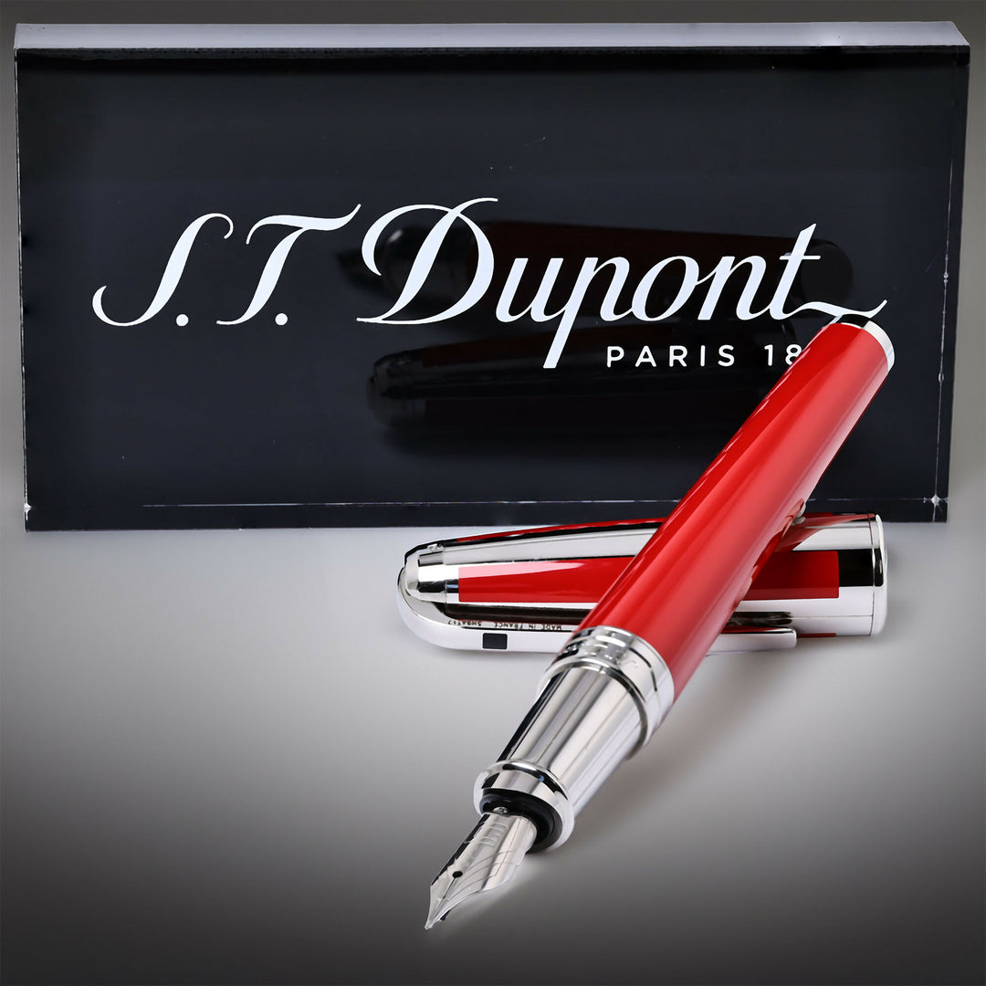 S.T. Dupont Red Olympio Fountain Pen