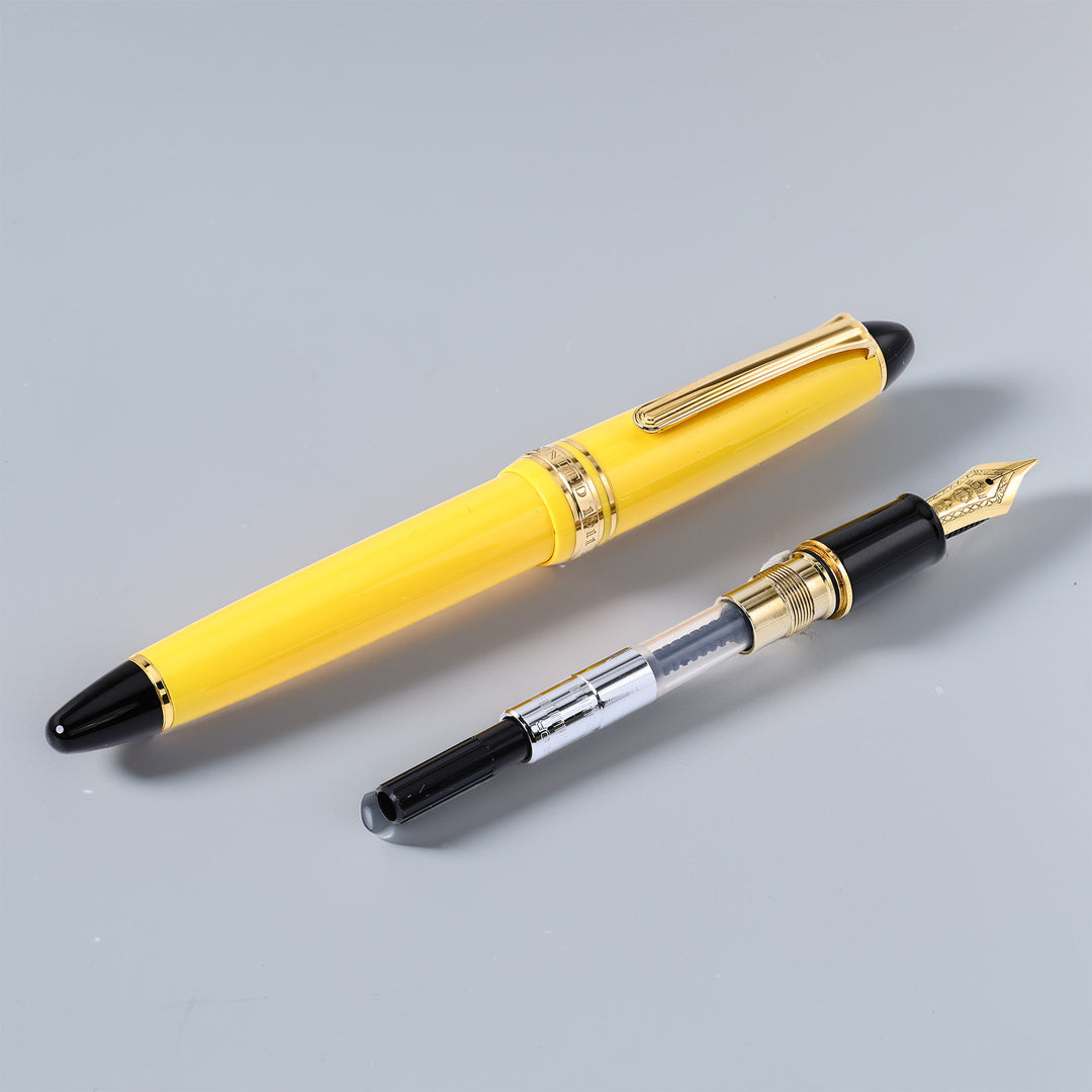 Sailor 1911S Yellow and Black Fountain Pen