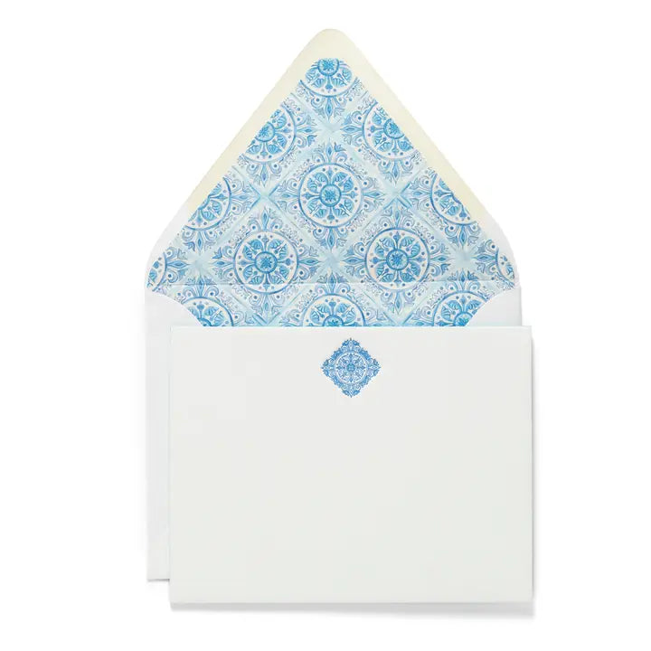 TILE - Letterpress Flat Notecard  4.25” x 5.5”  (6ct)