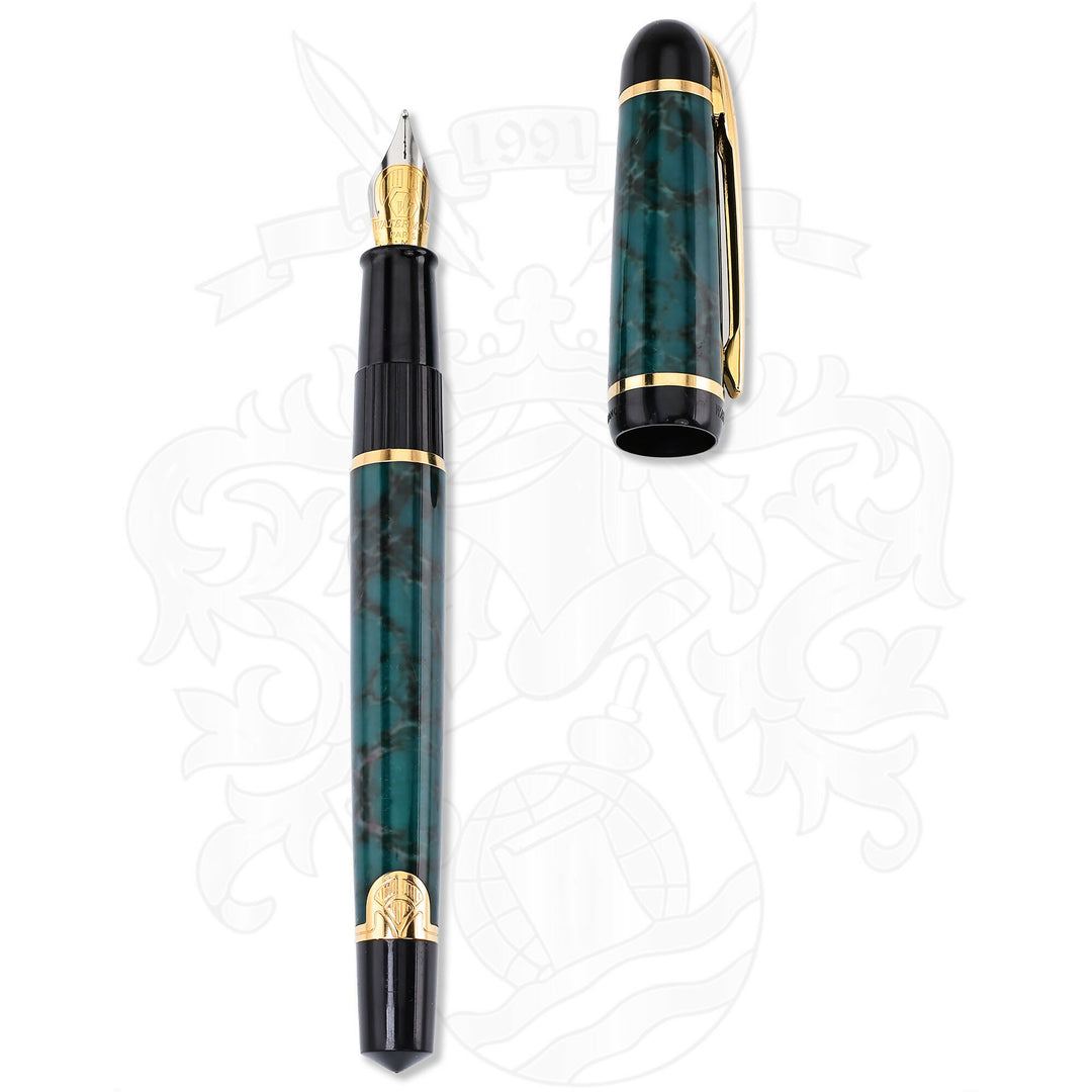 Waterman Phileas Green Marble Fountain Pen