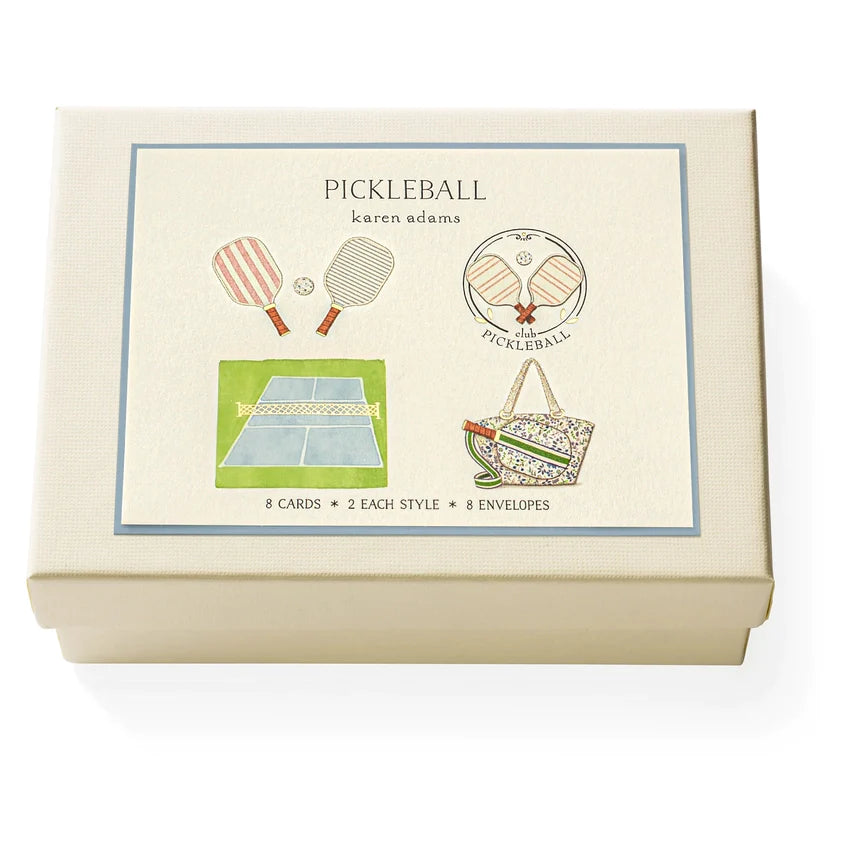 Karen Adams - Pickleball Notecard Box  (5.5" x 4.25")
