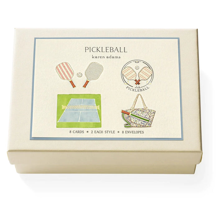 Karen Adams - Pickleball Notecard Box (x8)