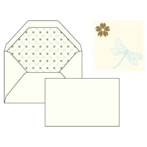 Flat Cards and Lined Envelopes 3.33" x 5.12" (10ct)  | Rossi 1931 Italian Stationery