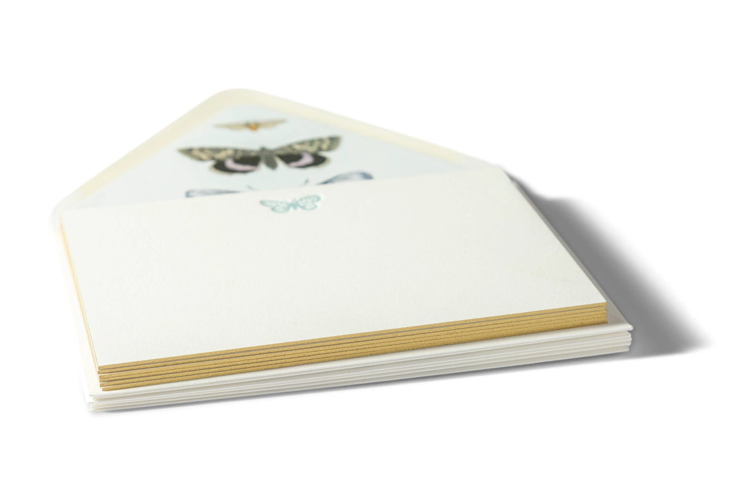 Butterfly - Letterpress Flat Notecard  4.25” x 5.5”  (6ct)