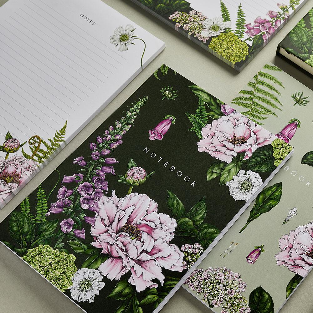 Summer Garden Softcover Notebooks A5