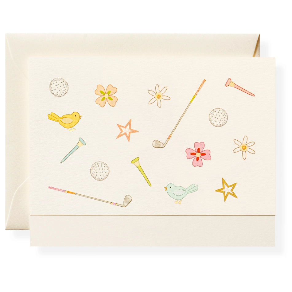 Karen Adams - Golf Notecard Box (x8)