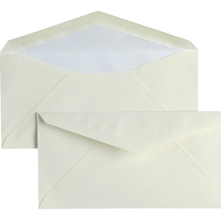 Classic Deckle Edge Envelopes 4.25 x 8.75" (25ct) | Original Crown Mill | Original Crown Mill