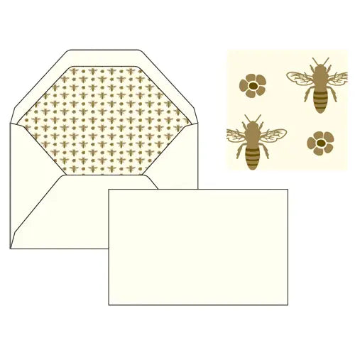 Flat Cards and Lined Envelopes 3.33" x 5.12" (10ct)  | Rossi 1931 Italian Stationery