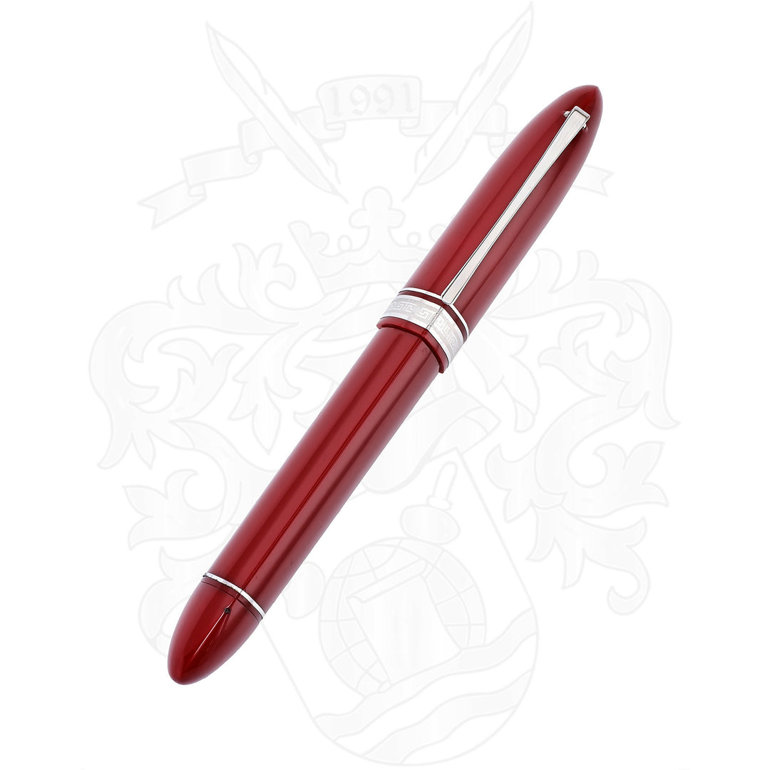 Omas 360 Red and Silver Fountain Pen