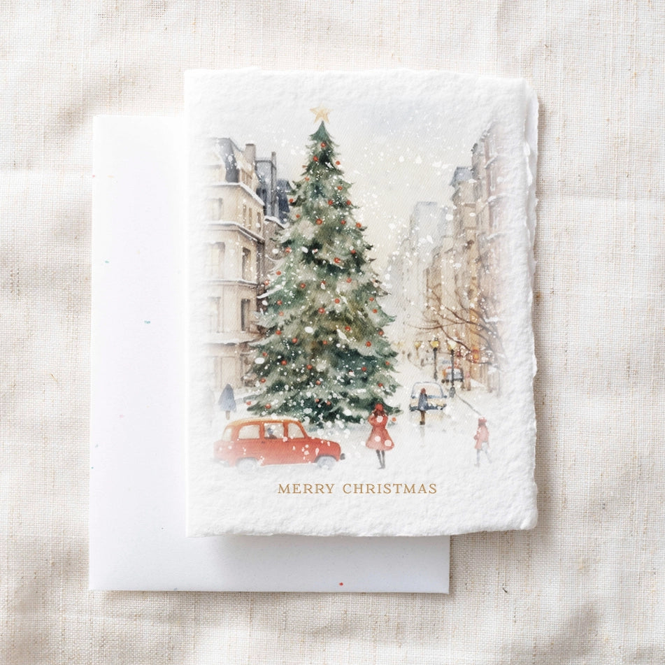 Paper Baristas City Merry Christmas Holiday Greeting Cards Boxed Set 5