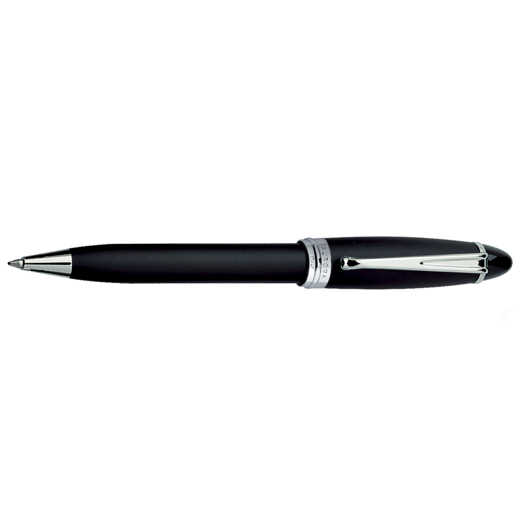 Aurora Ipsilon Satin Black & Chrome - Ballpoint