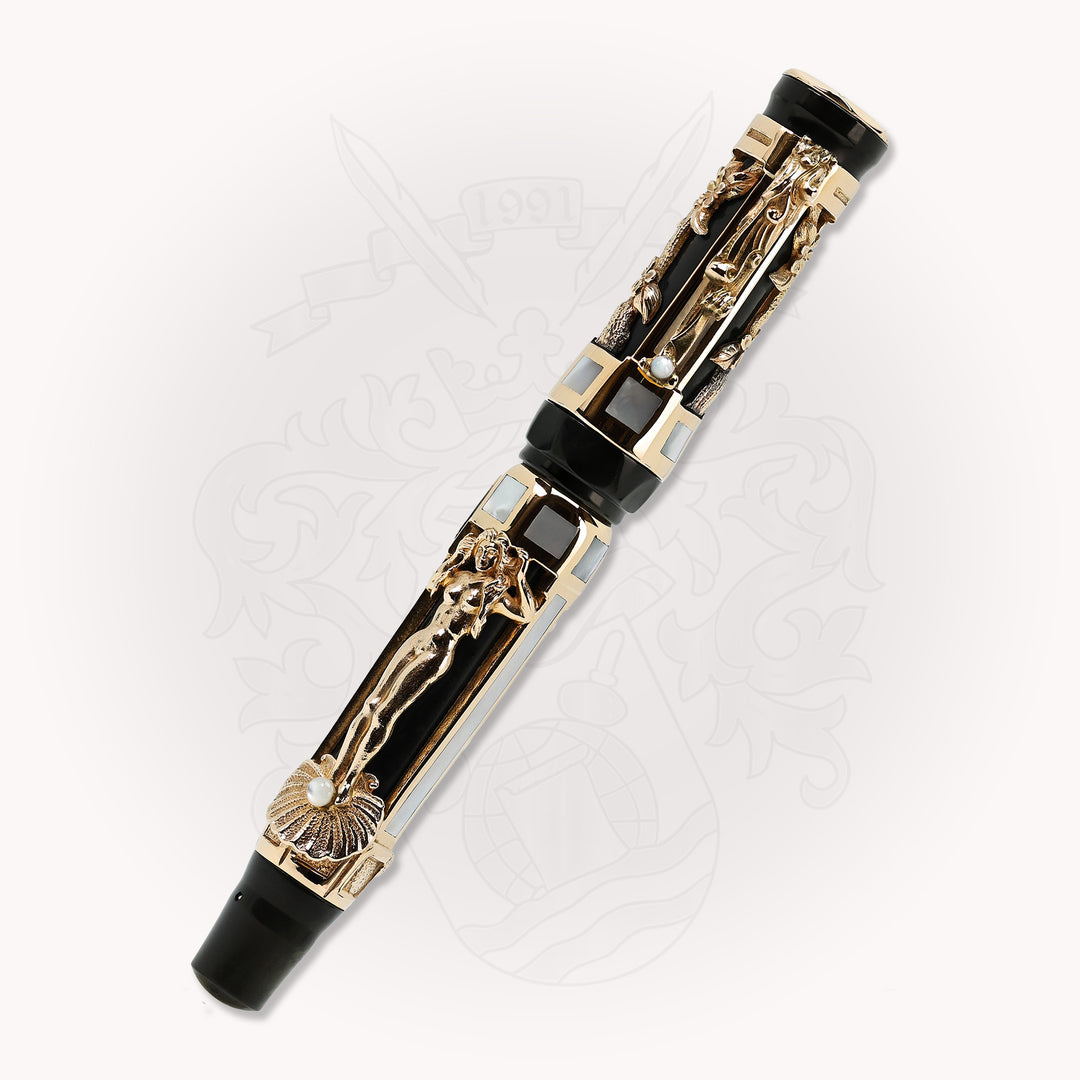 Montegrappa Limited Edition Aphrodite Fountain Pen in solid gold