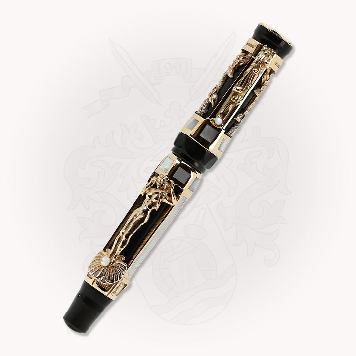 Montegrappa Limited Edition Aphrodite Fountain Pen in solid gold