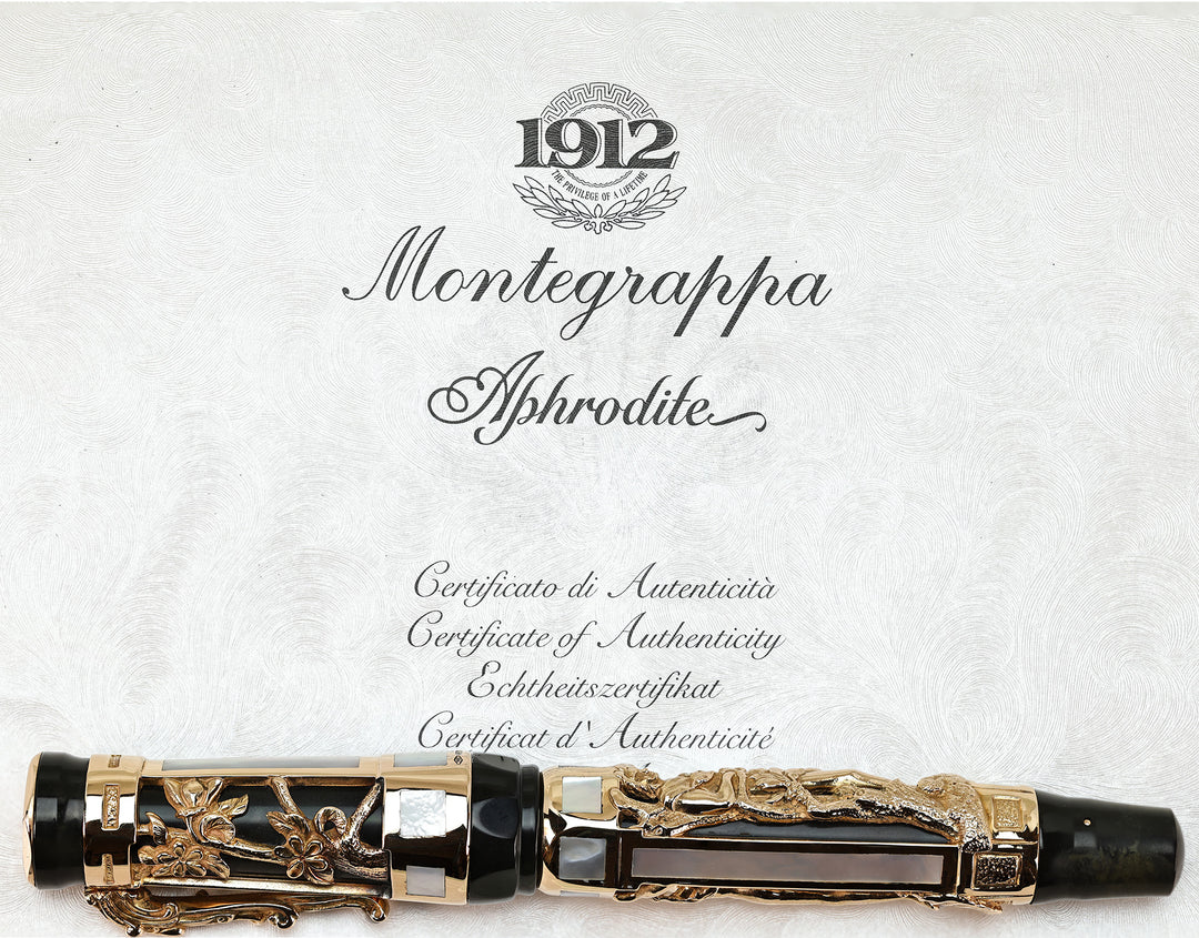 Montegrappa Limited Edition Aphrodite Fountain Pen in solid gold