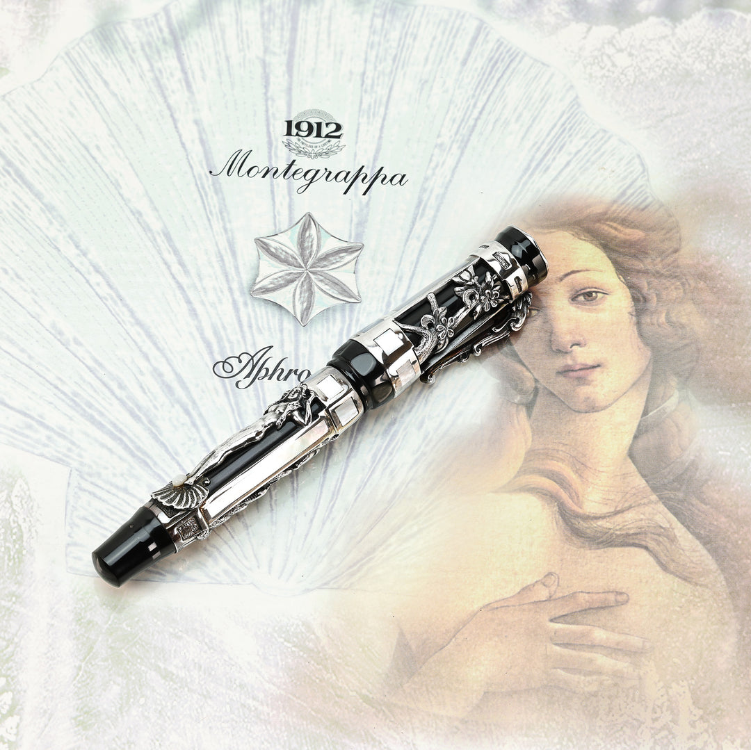 Montegrappa Limited Edition Aphrodite Fountain Pen in Sterling Silver