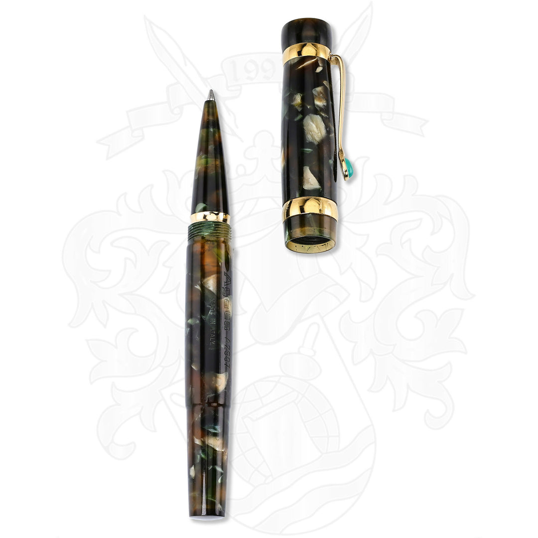 Stipula Castoni Green Agata Rollerball
