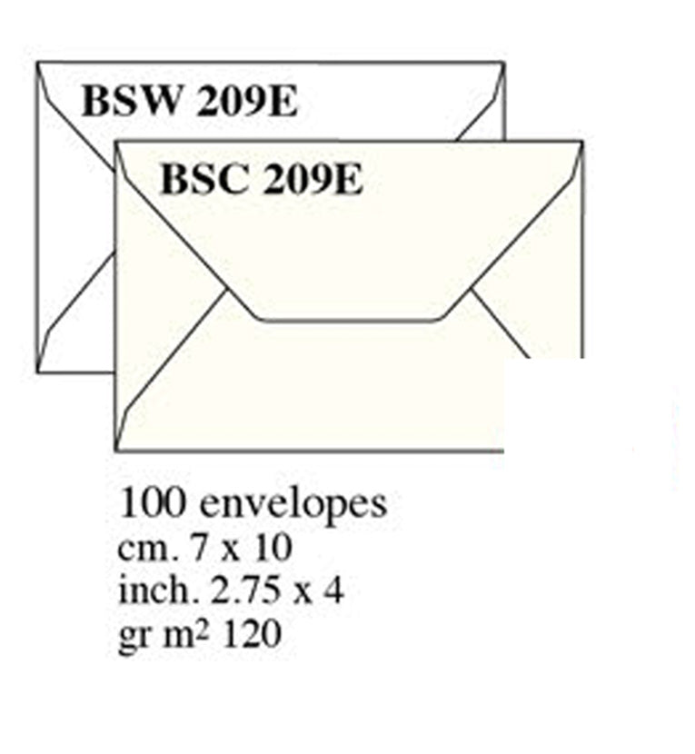 Medieval Deckled Envelopes White/Cream 2.75" x 4" (100ct) | Rossi 1931 Italian Stationery