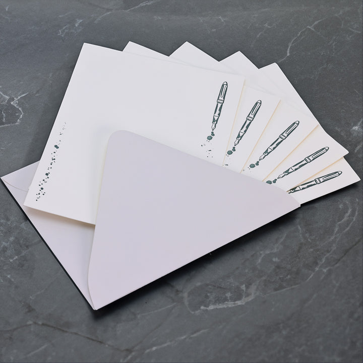 Boxed Note Cards (6ct.) Fountain Pen