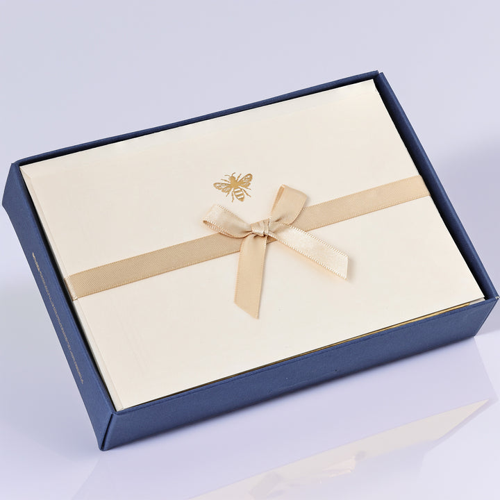 Bee Flat Notecards 4.25"  x 6.5" (10ct.) | Rossi 1931 Italian Stationery