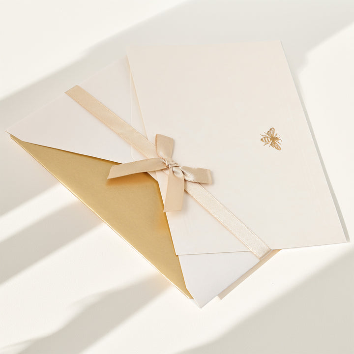 Bee Flat Notecards 4.25"  x 6.5" (10ct.) | Rossi 1931 Italian Stationery