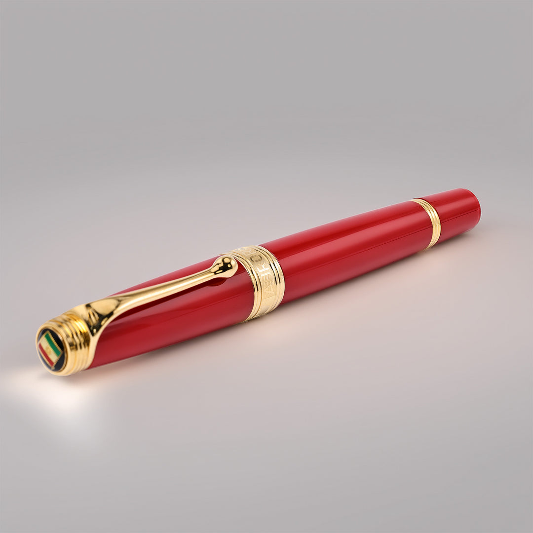 Aurora 1997 Bicentennial LE Italian Flag - Red Fountain Pen