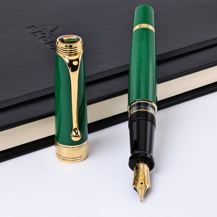 Aurora 1997 Bicentennial LE Italian Flag - Green Fountain Pen