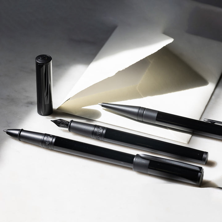 S.T. Dupont Initial Ballpoint Black With Black Matte Trim