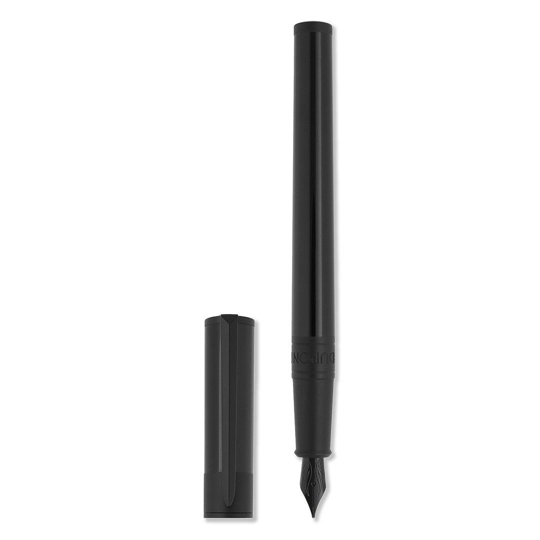 S.T. Dupont Initial Fountain Pen Balck And Black Matte