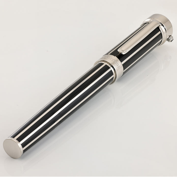 Cartier Watch Pen Black Lacquer W/Platinum Finsh