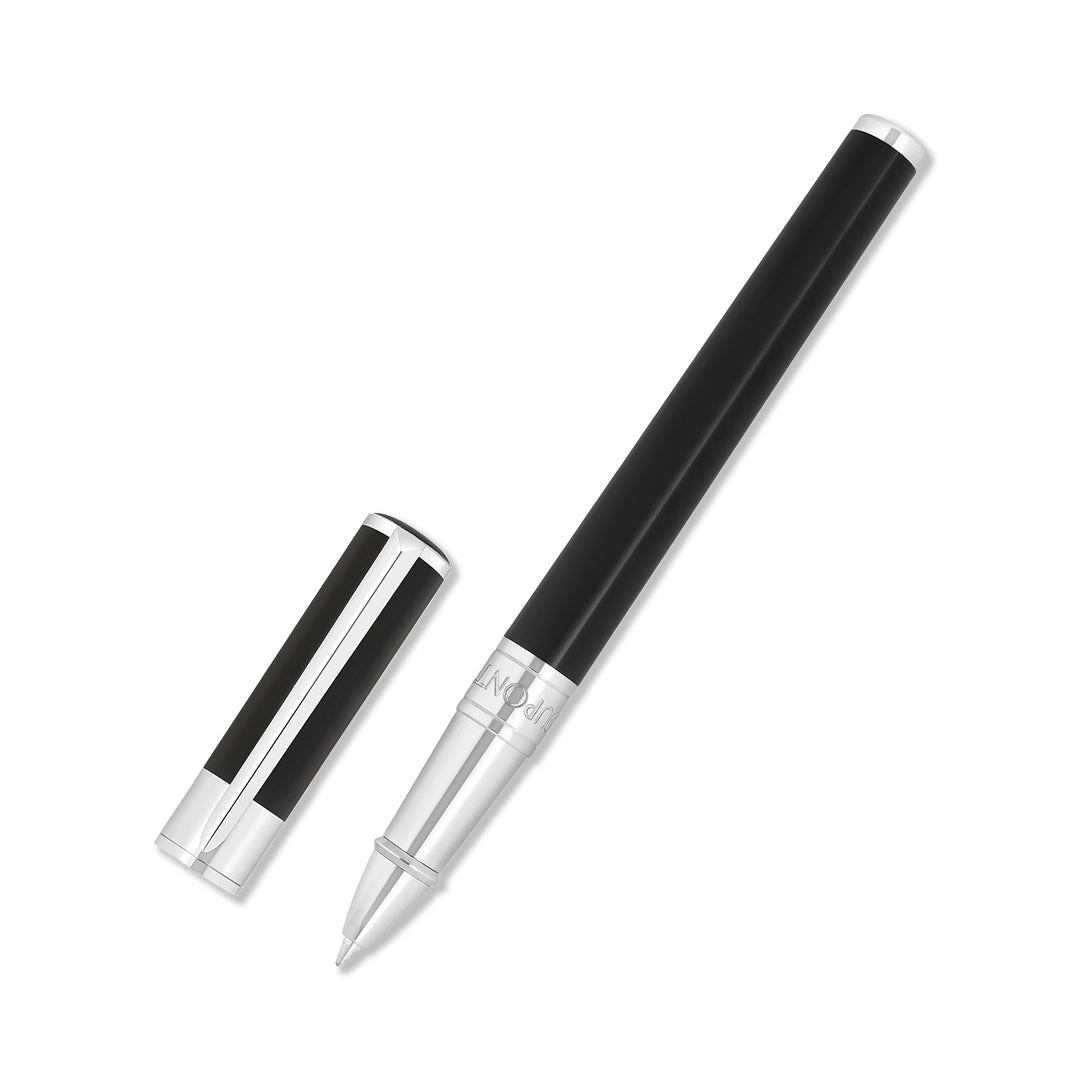 S.T. Dupont Initial Rollerball Black and Chrome