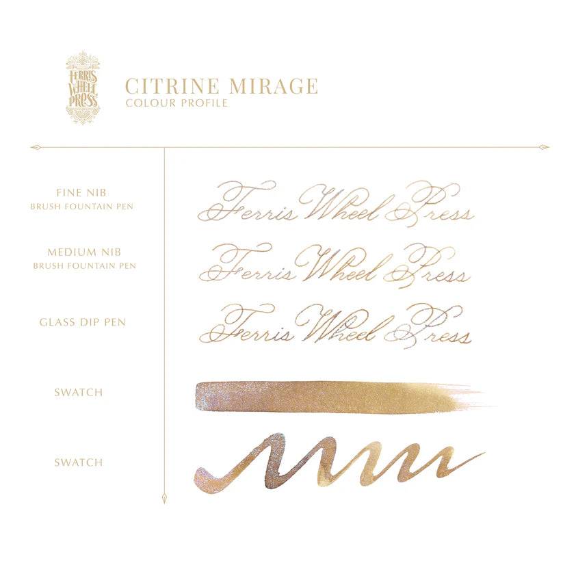 Ferris Wheel Press - Citrine Mirage Ink 20ml
