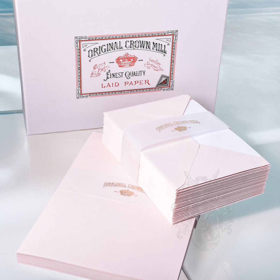 Classic Laid Note Card Presentation Boxes A5 | Original Crown Mill