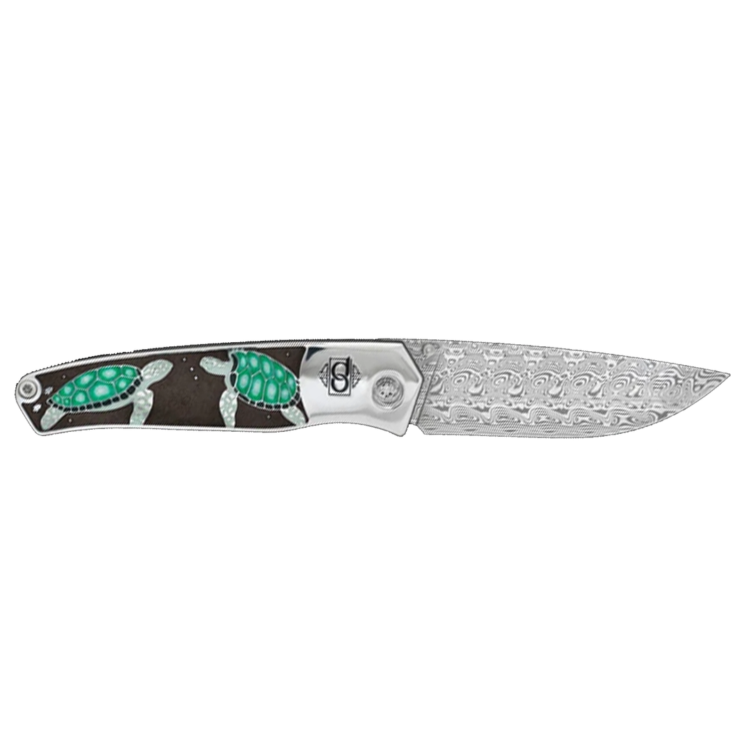 David Oscarson Sea Turtle Folding Knife