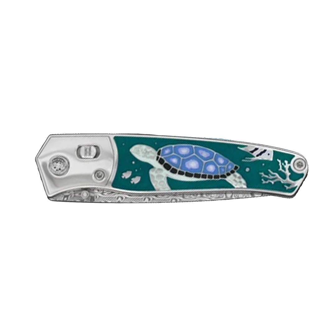 David Oscarson Sea Turtle Folding Knife