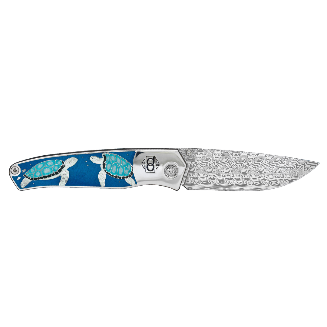David Oscarson Sea Turtle Folding Knife