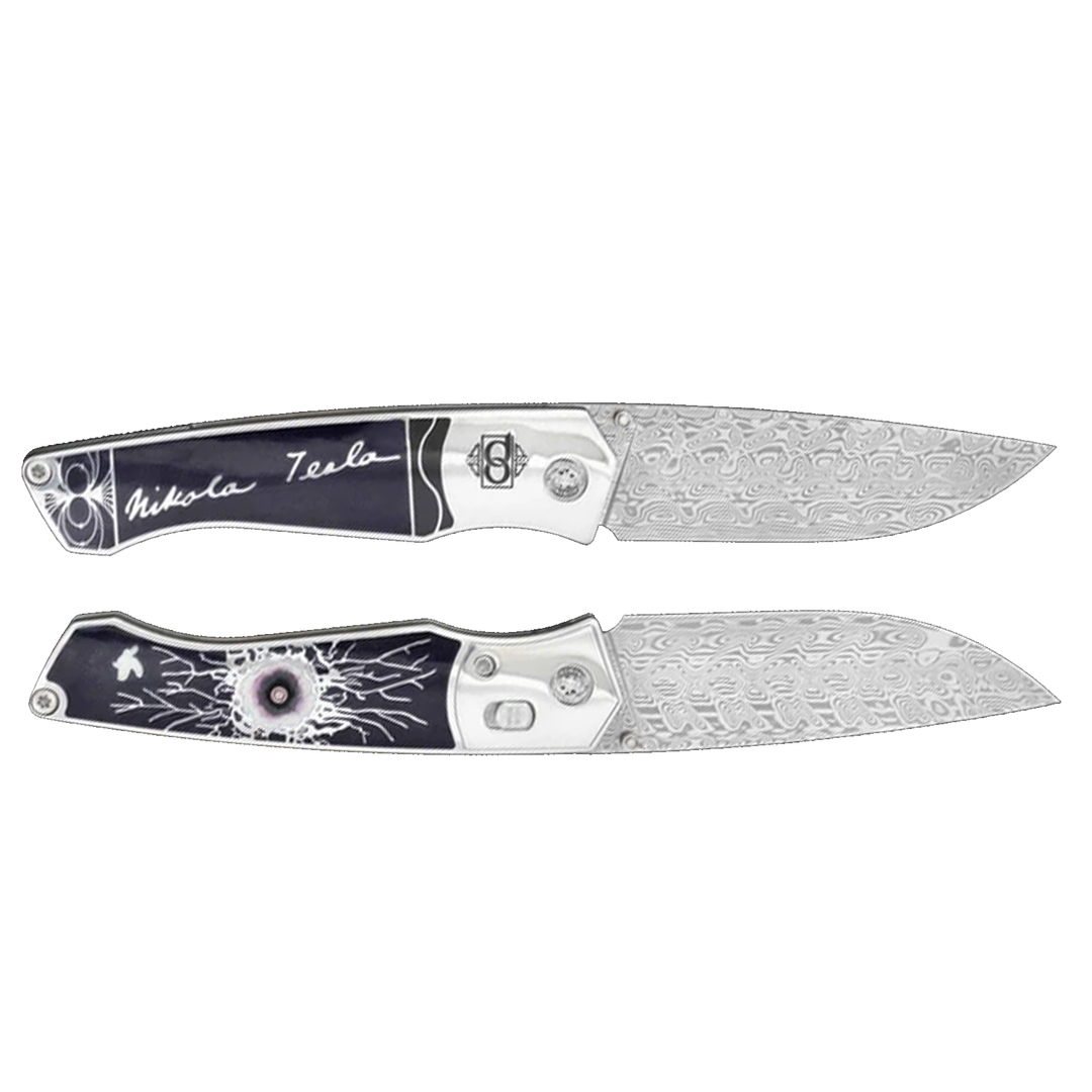 David Oscarson Nikola Tesla Folding Knife