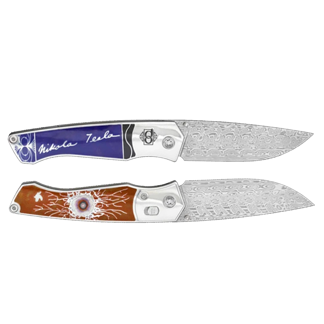 David Oscarson Nikola Tesla Folding Knife