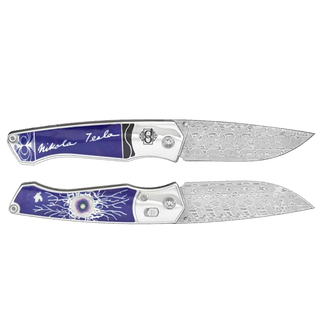 David Oscarson Nikola Tesla Folding Knife