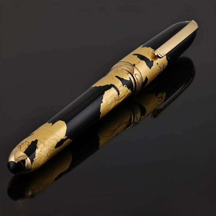Cartier dandy Black Lacquer Gold Foils LE Founten Pen