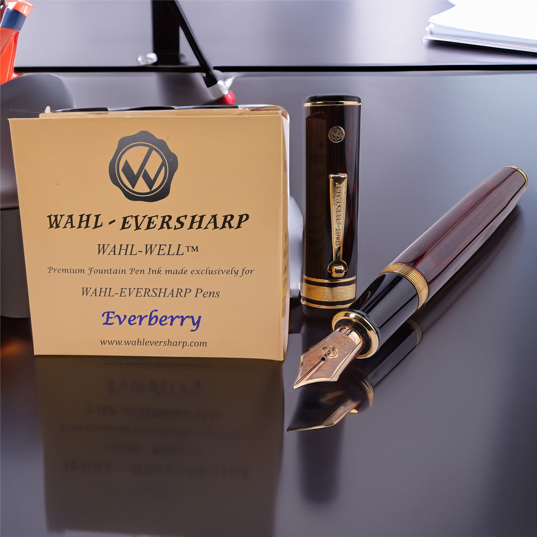 Wahl Eversharp Decoband Rosewood Ebonite with Superflex Nib