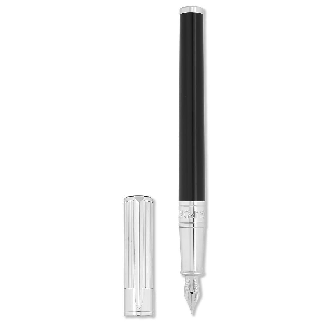S.T. Dupont Initial Fountain Pen Black Duo Tone