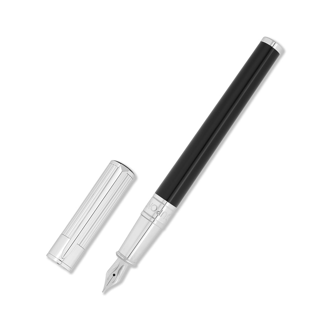 S.T. Dupont Initial Fountain Pen Black Duo Tone