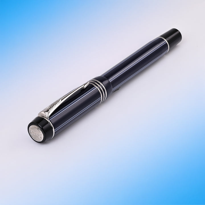 Parker Duofold Pinstripe Blue Fountain Pen
