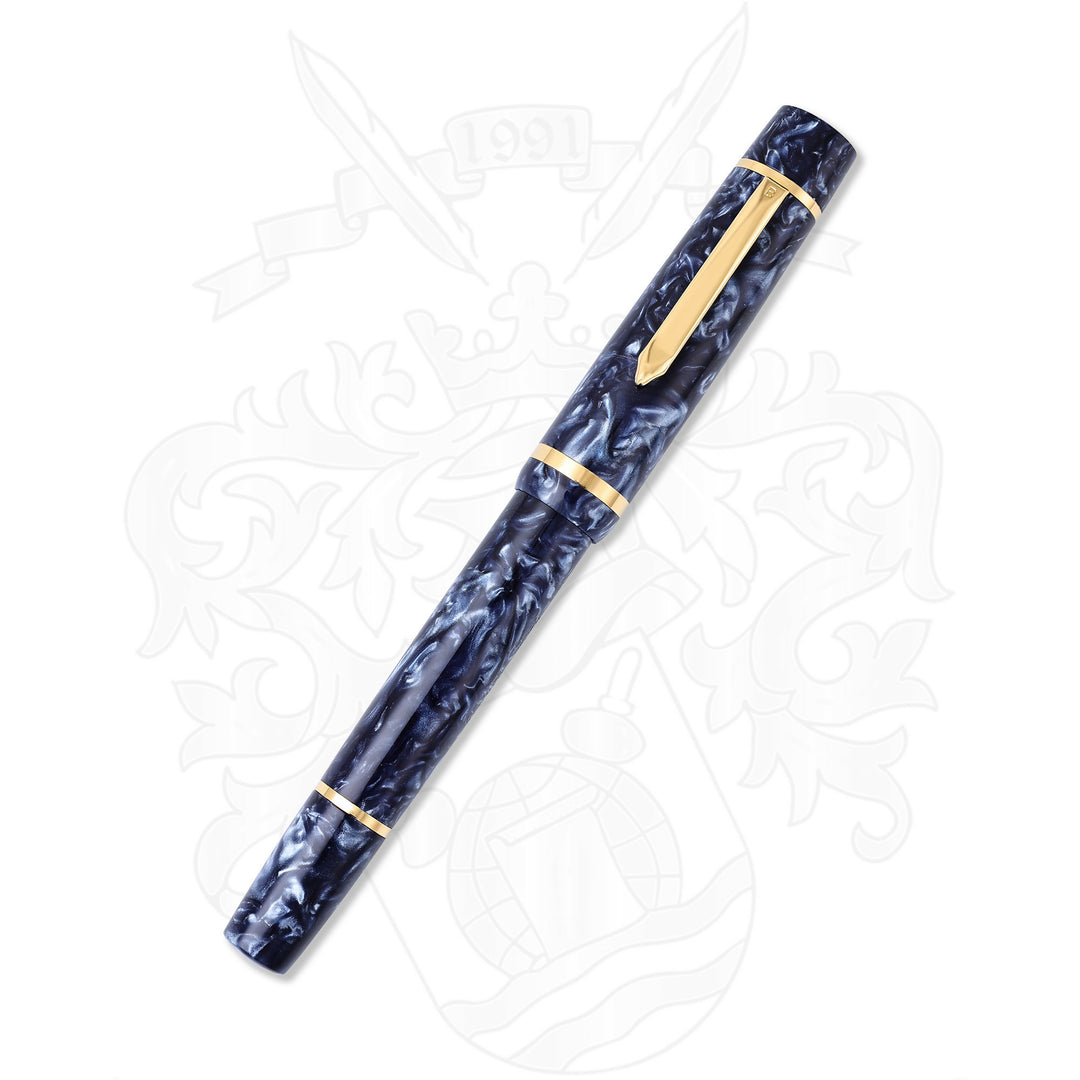 Bexley 2012 Owners Club Blue Marble Fountain Pen