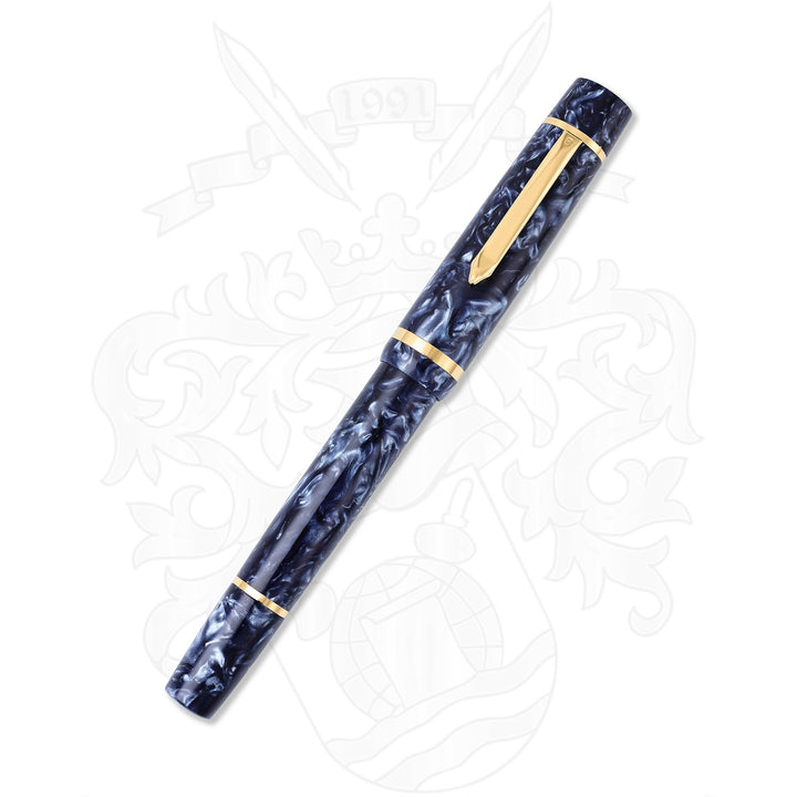 Bexley 2012 Owners Club Blue Marble Fountain Pen