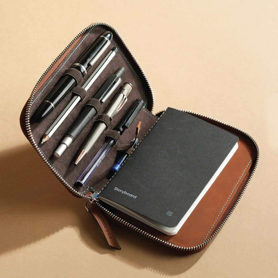 Endless Pen Pouch - Brown