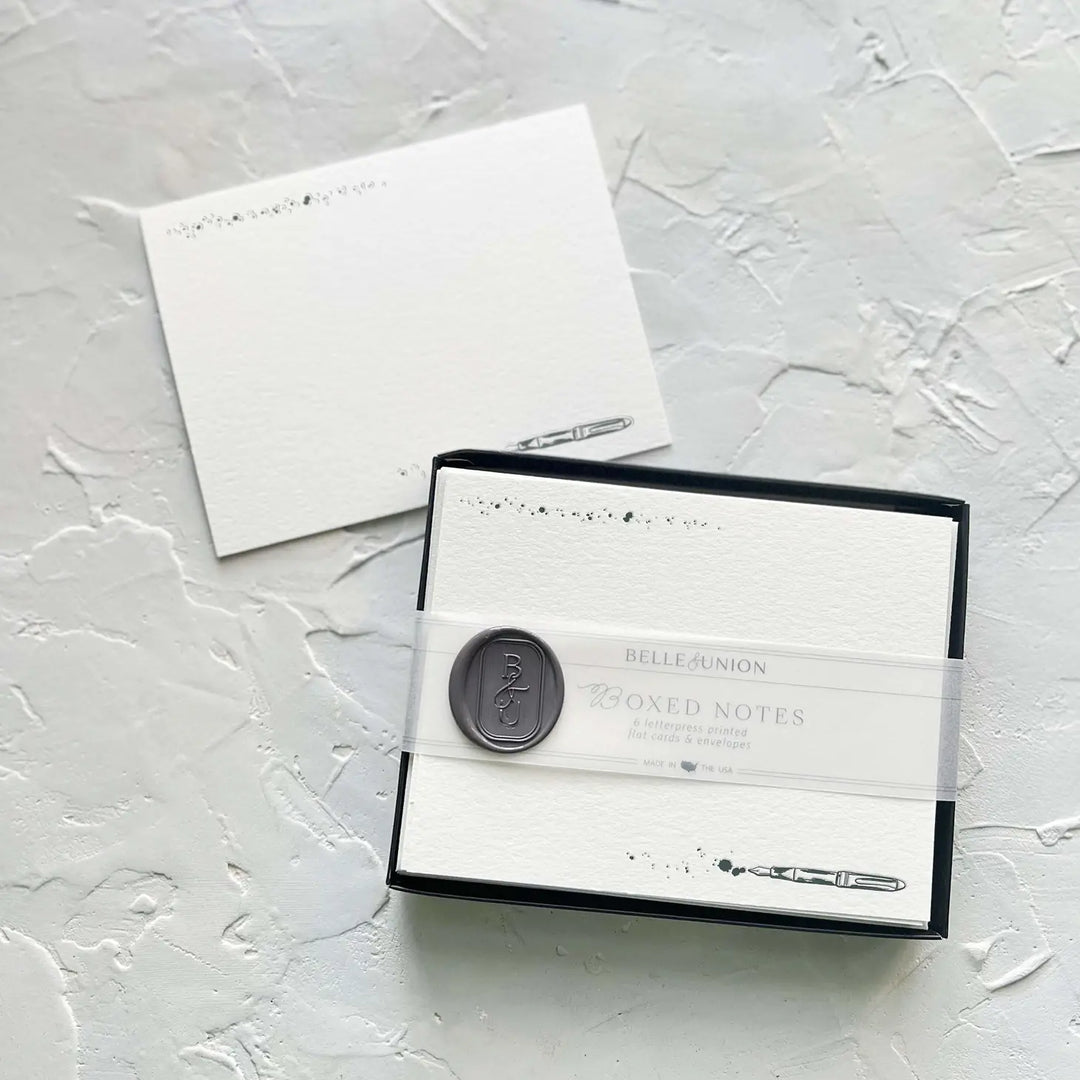 Boxed Note Cards (6ct.) Fountain Pen