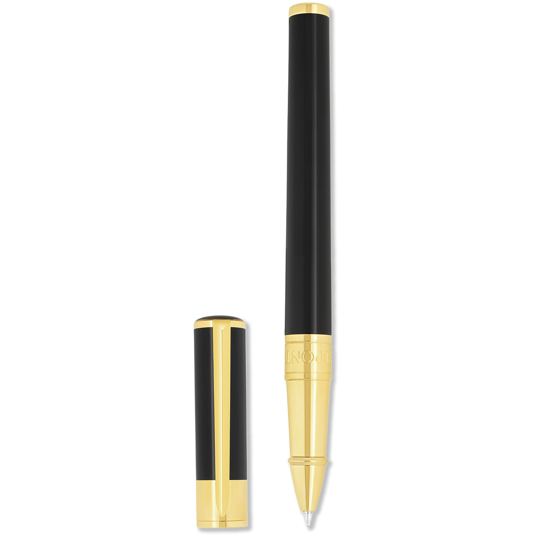 S.T. Dupont Initial Rollerball Black and Gold