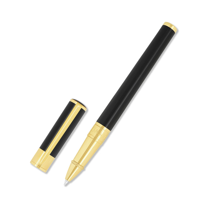 S.T. Dupont Initial Rollerball Black and Gold
