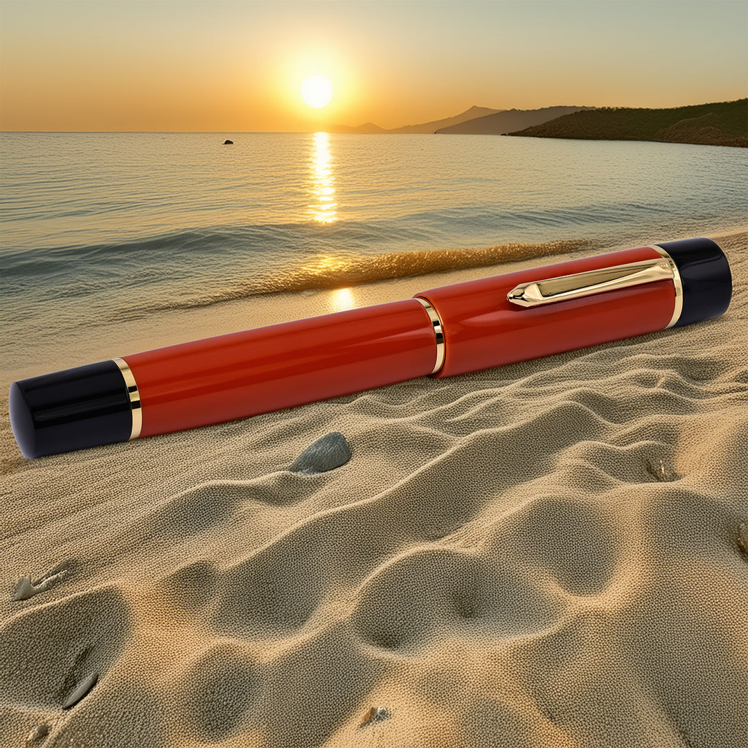 Bexley Corona Orange Sunset Fountain Pen